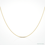 14k .5mm Carded Box Chain - Lifestyle View