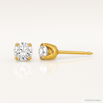 Inverness 14k 4.25mm CZ Post Earrings - Lifestyle View
