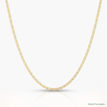 14k .42 mm Carded Curb Chain - Lifestyle View