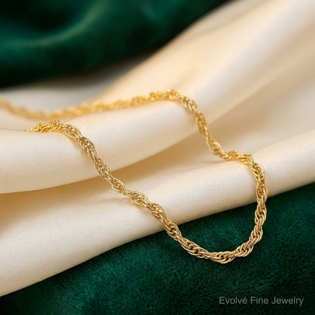 Leslie's 14K 1.5mm Loose Rope Chain - Lifestyle View