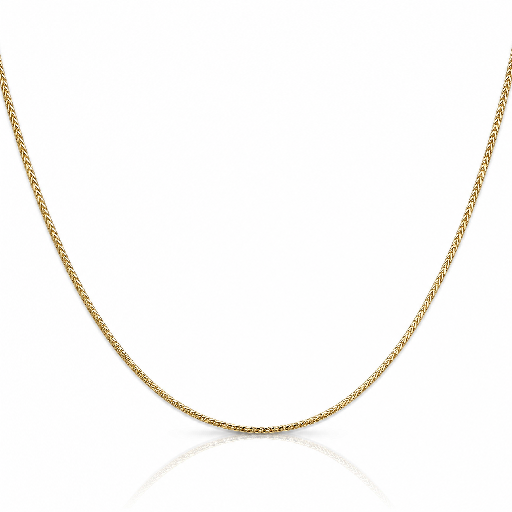 Leslie's 14K 1.1mm Franco Chain - Lifestyle View