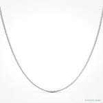 Leslie's 14K White Gold 1.1mm Franco Chain - Lifestyle View