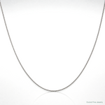 Leslie's 14k White Gold .85mm D/C Spiga Chain - Lifestyle View