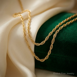 Leslie's 14K 1.3mm Loose Rope Chain - Lifestyle View