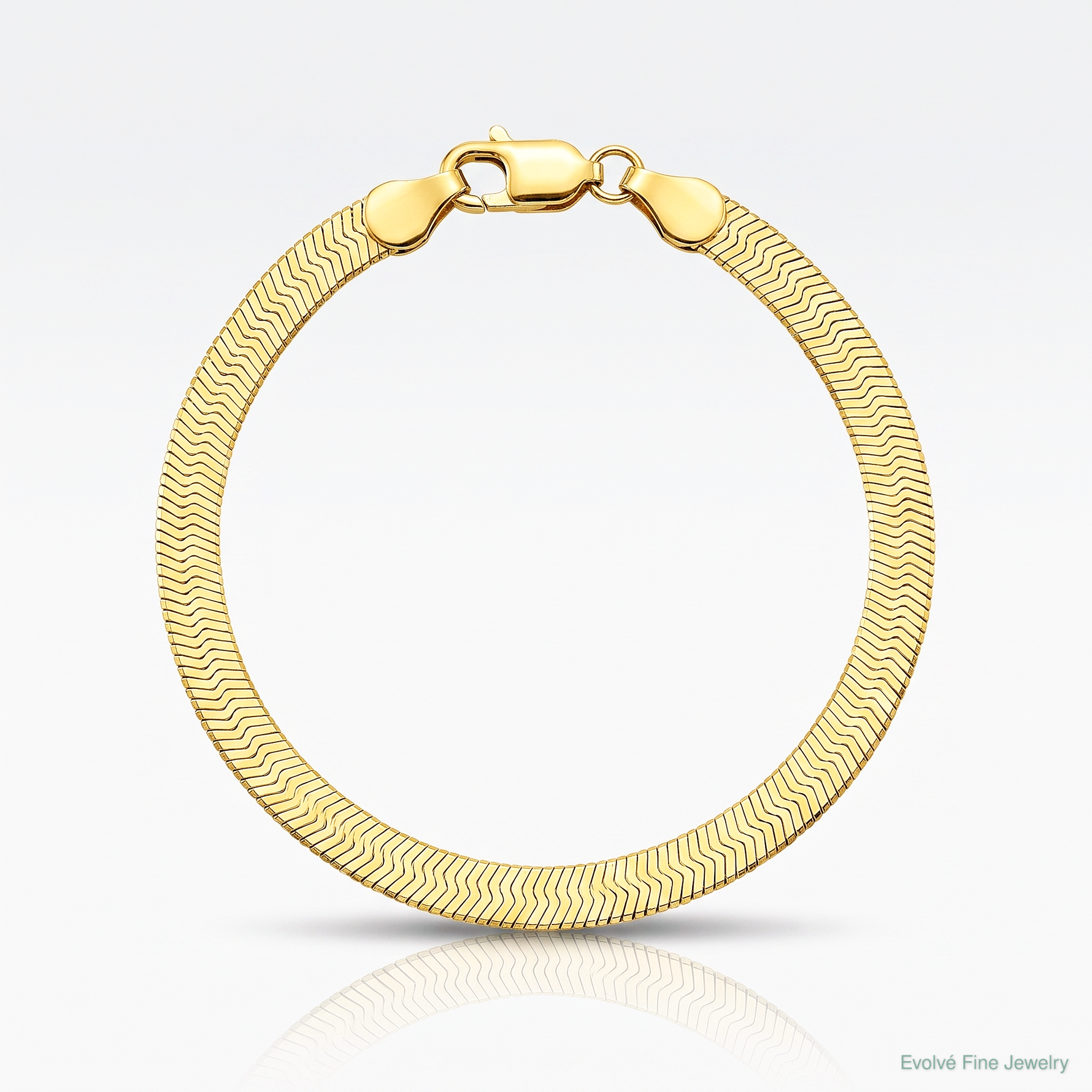 Leslie's 14k 4mm Silky Herringbone Chain - Lifestyle View