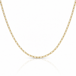 Leslie's 14k 2.2mm Semi-Solid Paperclip Chain - Lifestyle View