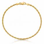 Leslie's 10k 2.0mm Ultra D/C Lightweight Rope Chain - Lifestyle View