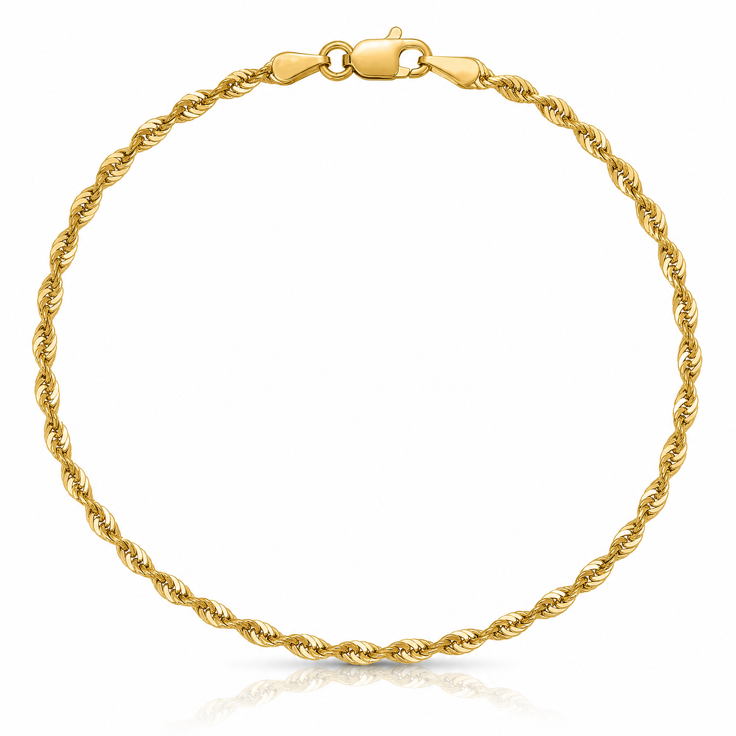 Leslie's 10k 2.0mm Ultra D/C Lightweight Rope Chain - Lifestyle View