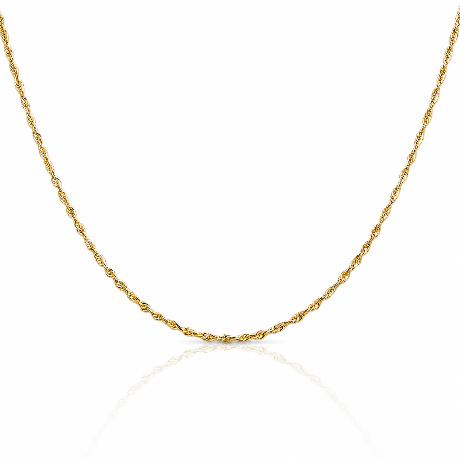 Leslie's 10k 1.5mm Ultra D/C Lightweight Rope Chain - Lifestyle View