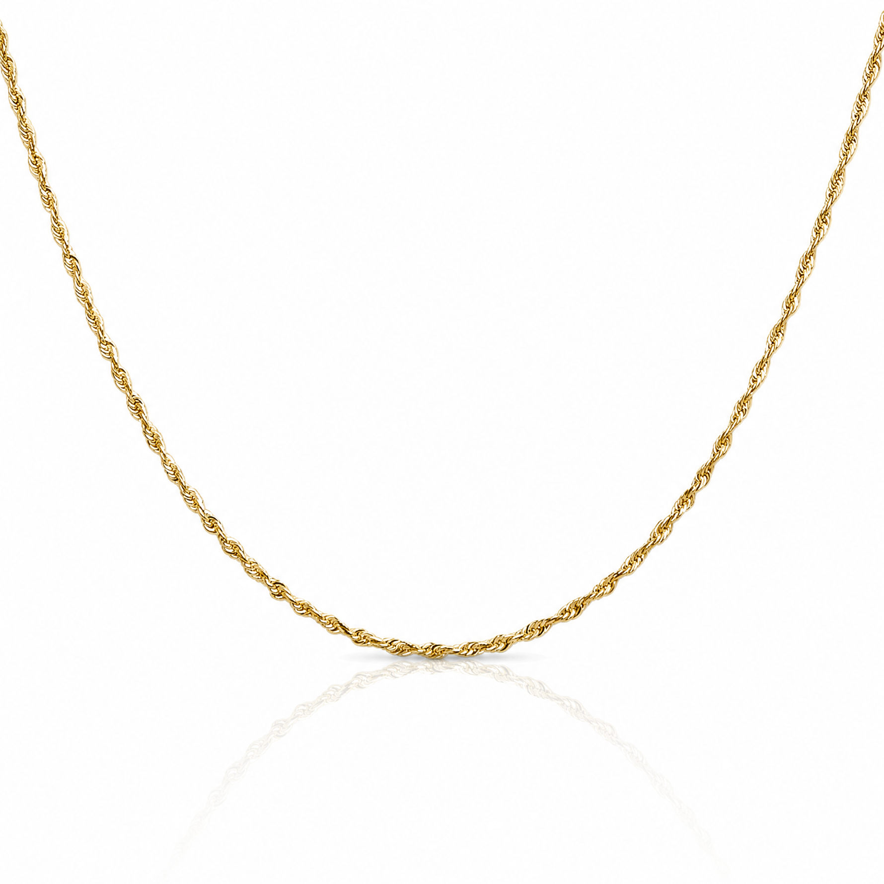 Leslie's 10k 1.5mm Ultra D/C Lightweight Rope Chain - Lifestyle View