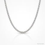 Leslie's 10k White Gold 1mm Spiga Chain - Lifestyle View