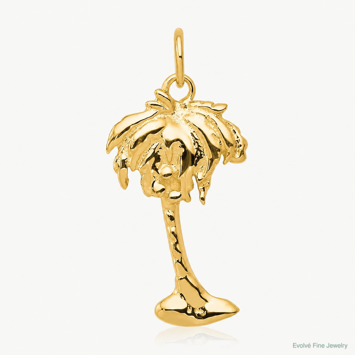 14k Palm Tree Charm - Lifestyle View
