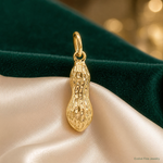 14k 3D Peanut Charm - Lifestyle View