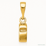 14K 3D Sports Whistle Pendant - Lifestyle View