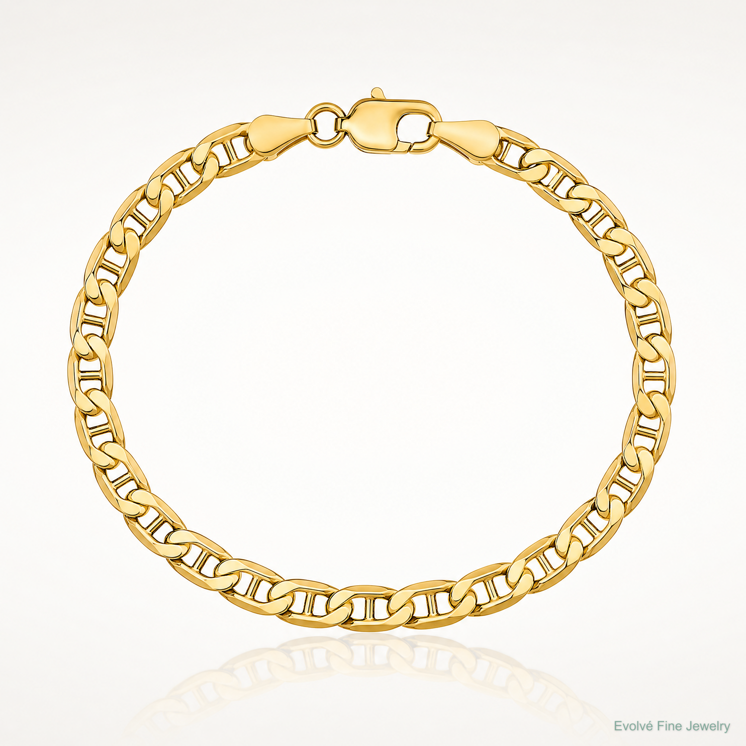 14k 4mm Semi-Solid Anchor Chain - Lifestyle View