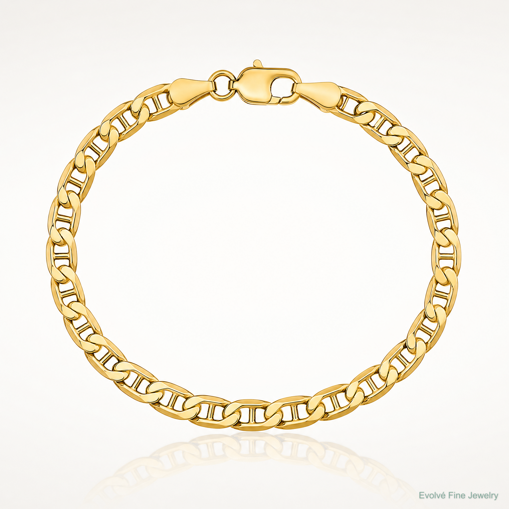 14k 4mm Semi-Solid Anchor Chain - Lifestyle View