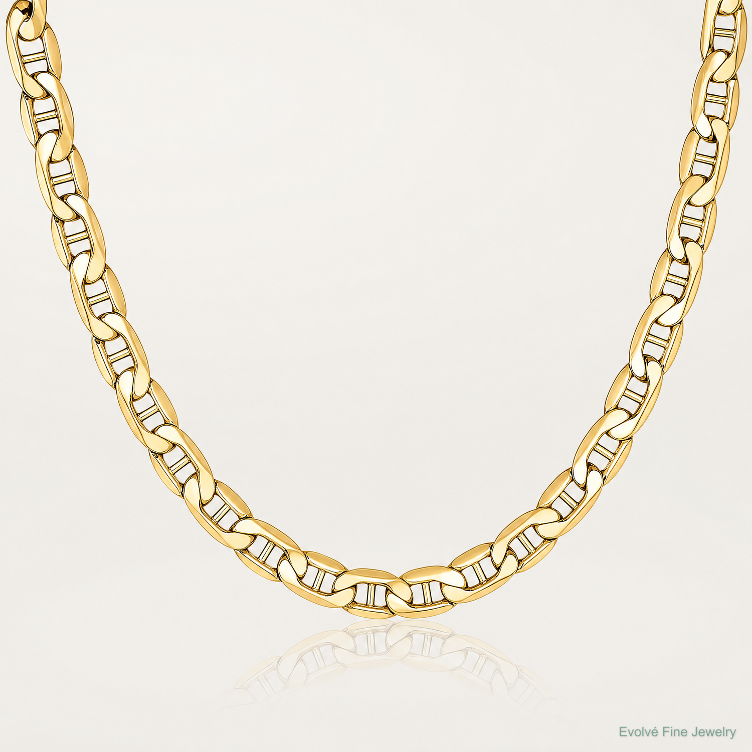 14k 4.75mm Semi-Solid Anchor Chain - Lifestyle View