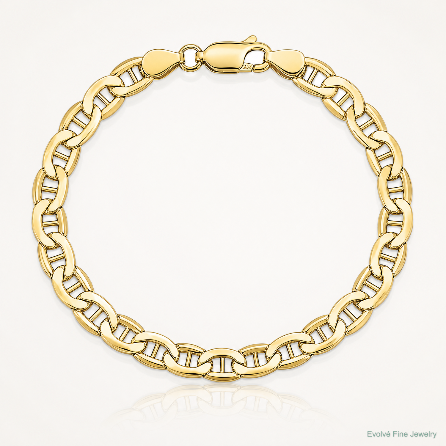 14k 4.75mm Semi-Solid Anchor Chain - Lifestyle View