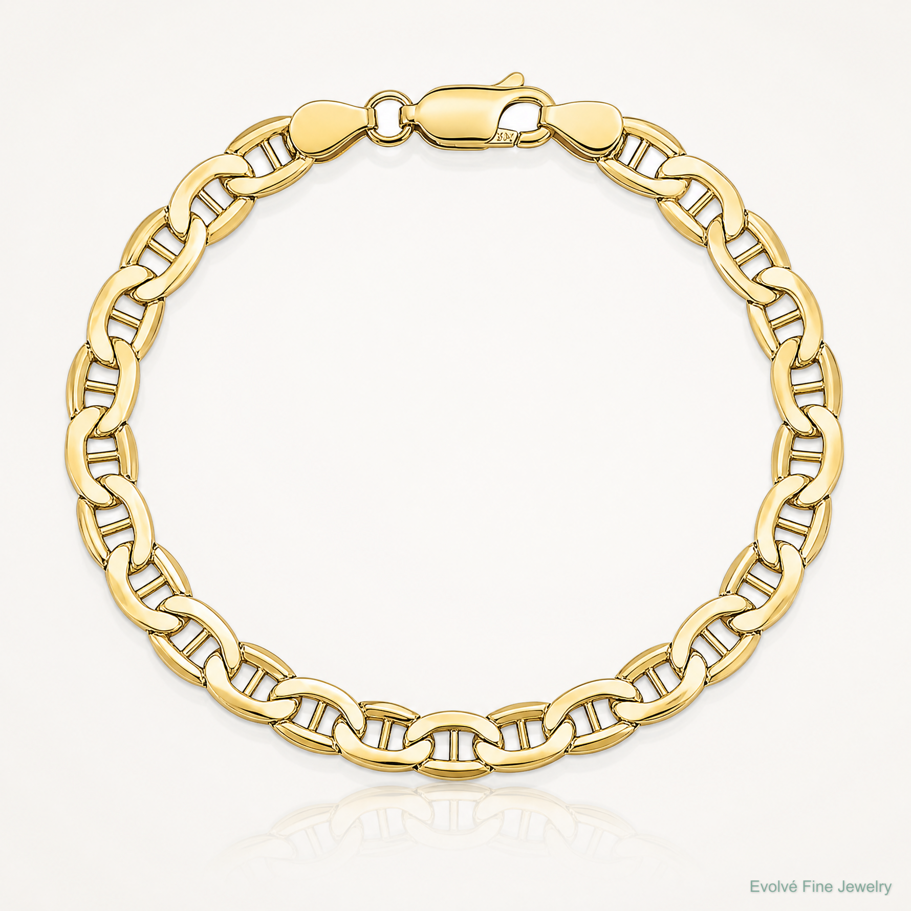 14k 4.75mm Semi-Solid Anchor Chain - Lifestyle View
