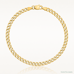 14k 3.35mm Semi-Solid Curb Chain - Lifestyle View