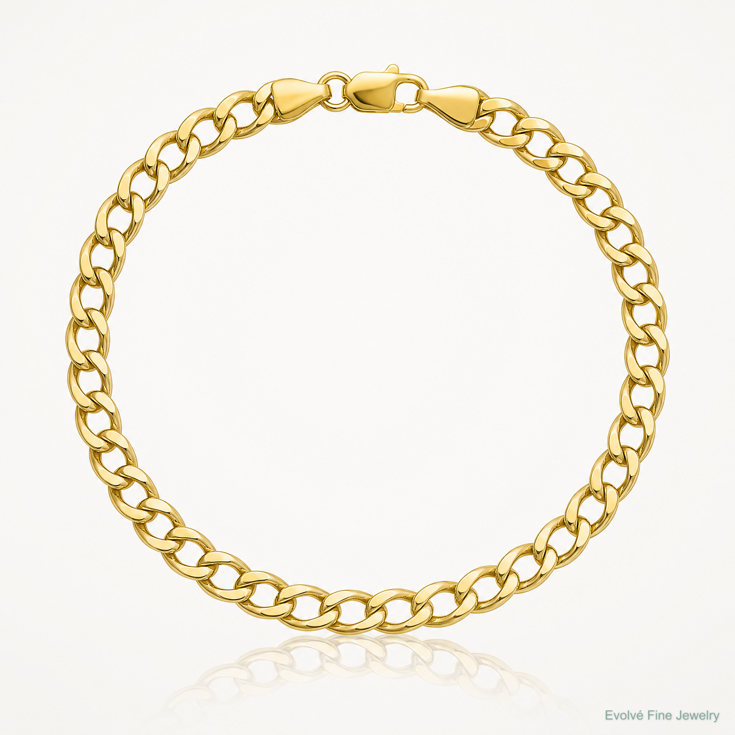 14k 4.3mm Semi-Solid Curb Chain - Lifestyle View