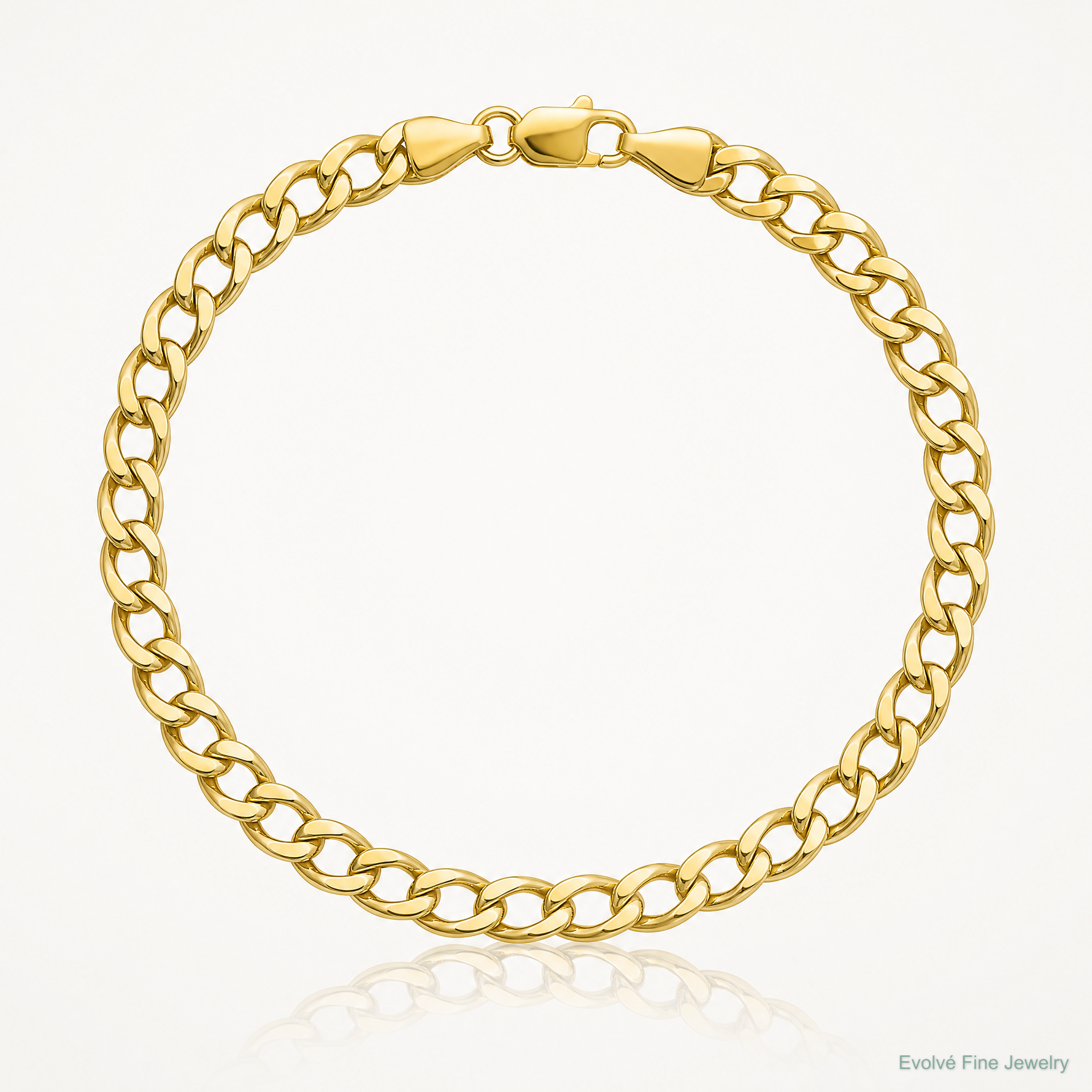 14k 4.3mm Semi-Solid Curb Chain - Lifestyle View