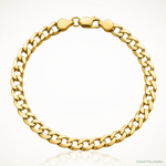 14k 6.5mm Semi-Solid Curb Chain - Lifestyle View