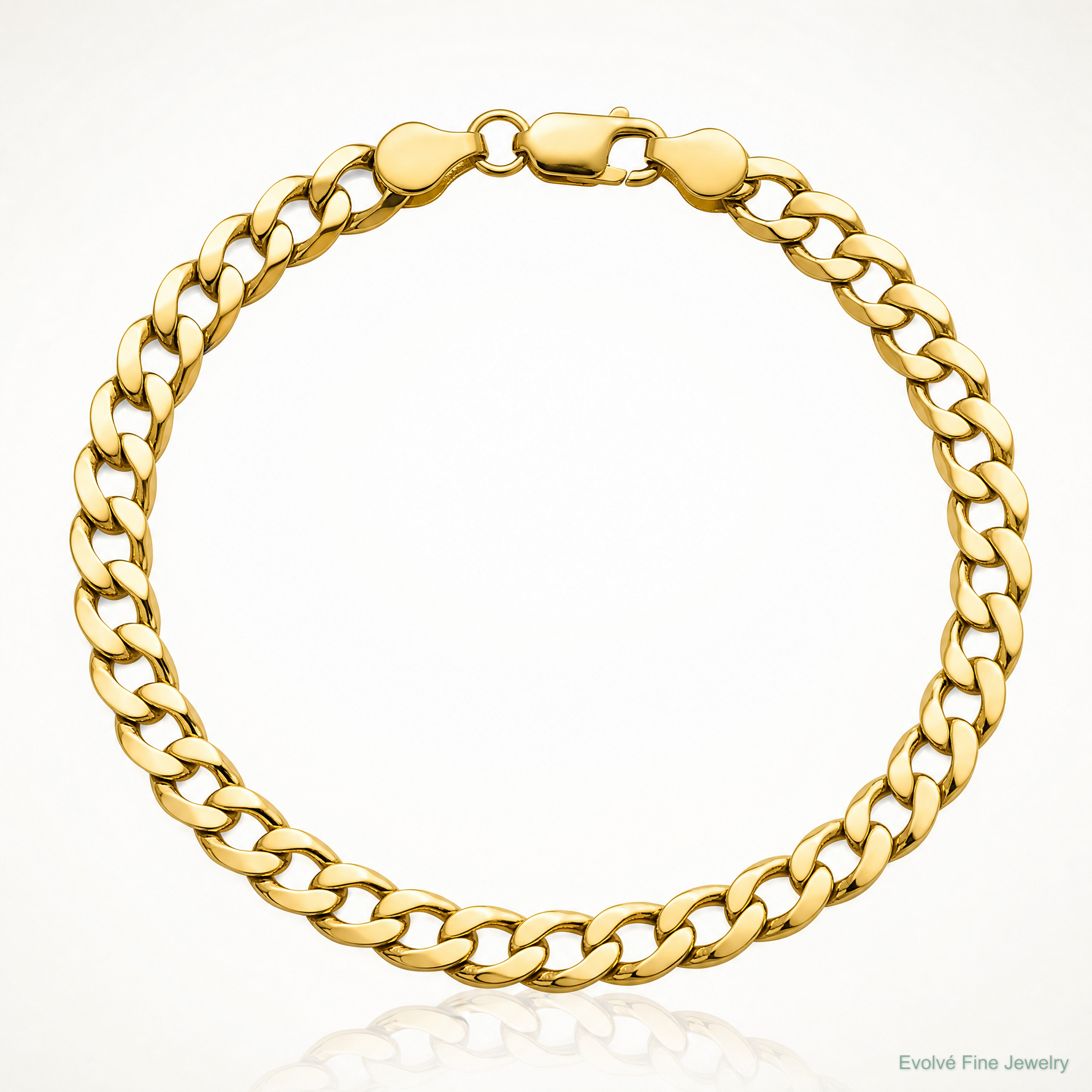 14k 6.5mm Semi-Solid Curb Chain - Lifestyle View