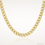 14k 9mm Semi-Solid Curb Chain - Lifestyle View