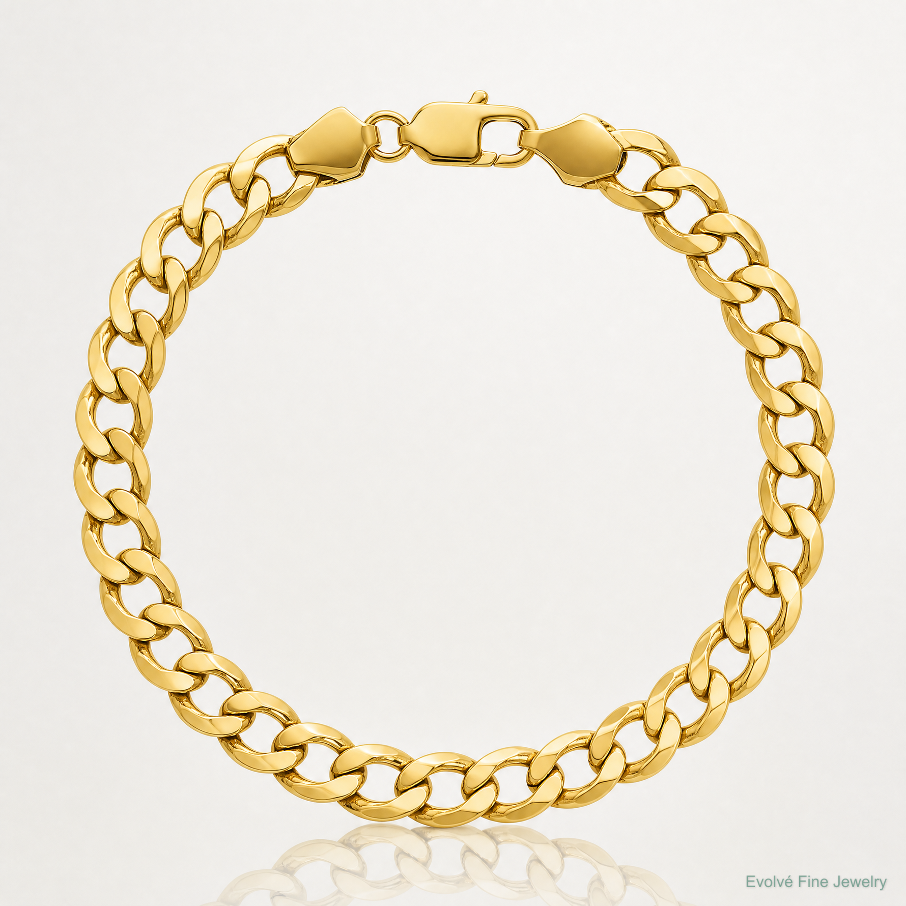 14k 9mm Semi-Solid Curb Chain - Lifestyle View