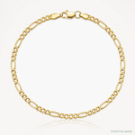 14k 2.5mm Semi-Solid Figaro Chain - Lifestyle View
