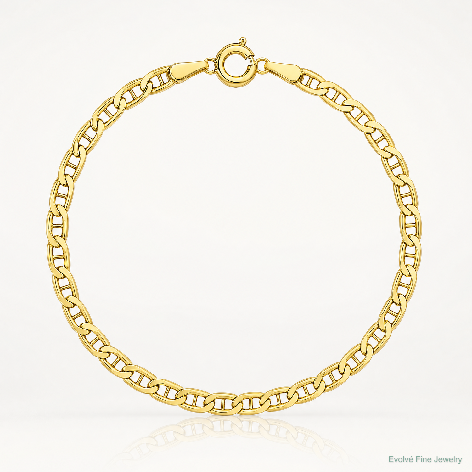 14k 2.4mm Semi-Solid Anchor Chain - Lifestyle View
