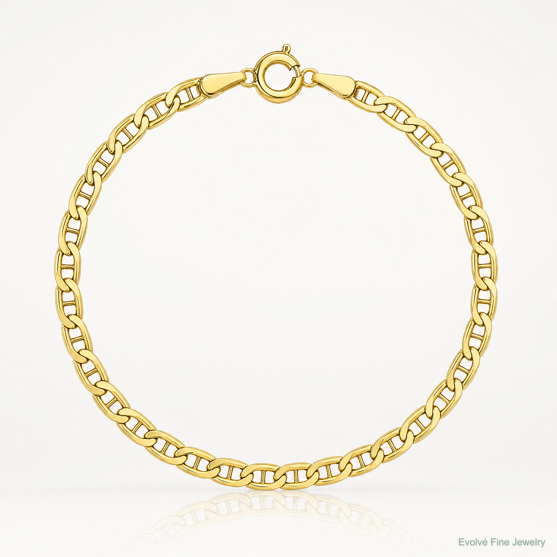 14k 2.4mm Semi-Solid Anchor Chain - Lifestyle View