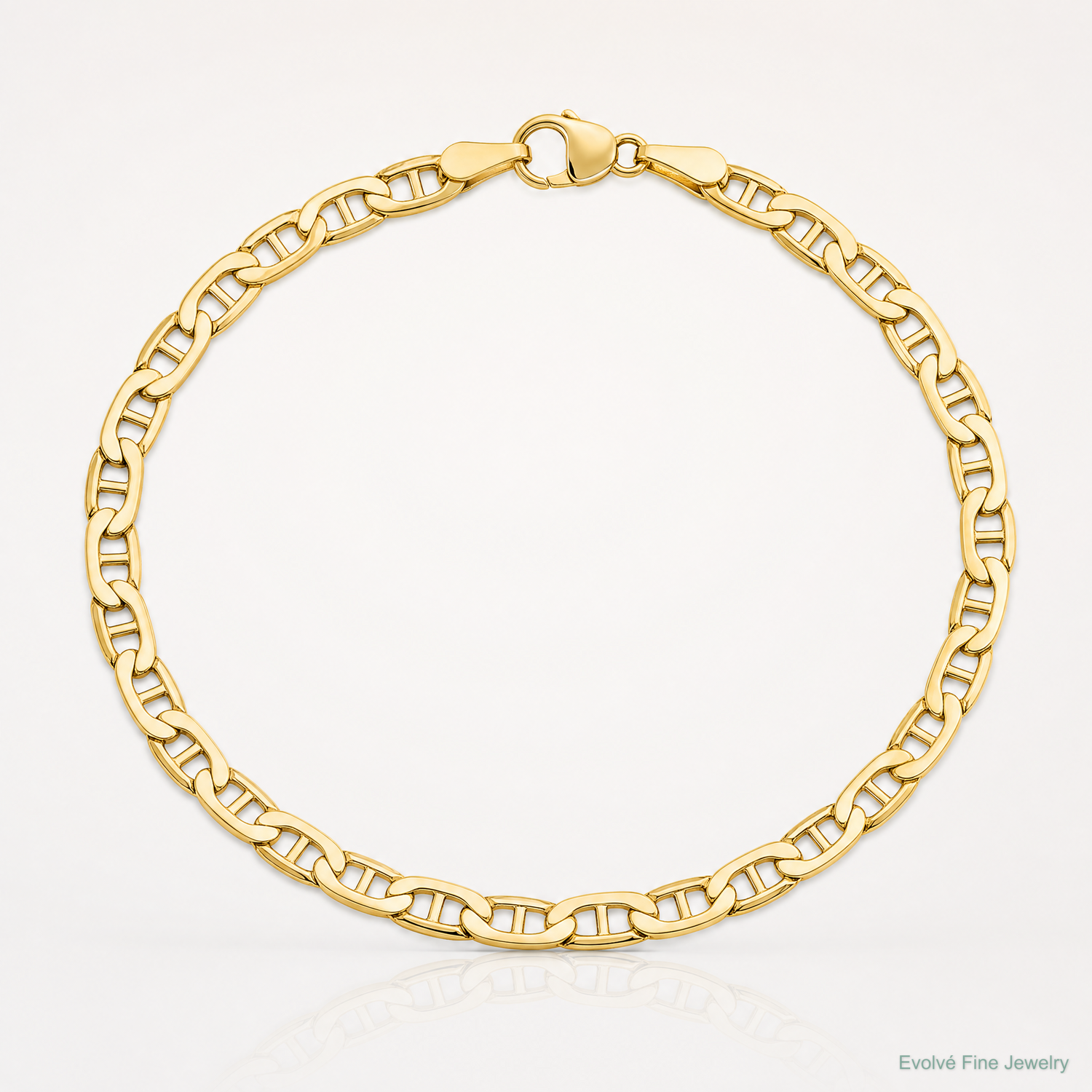 14k 3.2mm Semi-Solid Anchor Chain - Lifestyle View