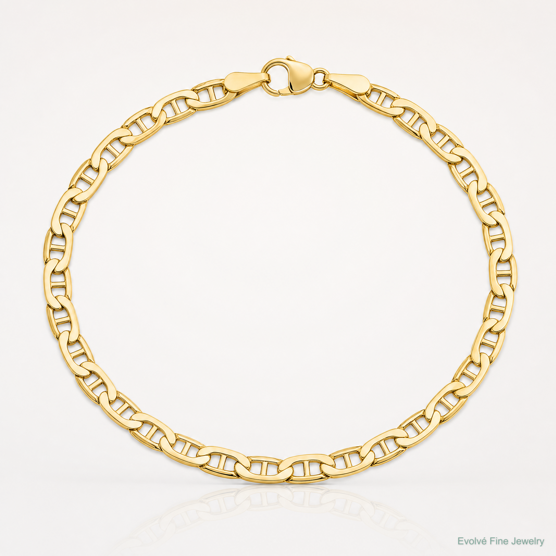 14k 3.2mm Semi-Solid Anchor Chain - Lifestyle View