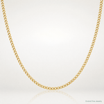 14k 2.5mm Semi-Solid Curb Chain - Lifestyle View