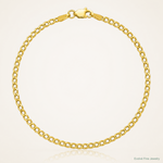 14k 2.5mm Semi-Solid Curb Chain - Lifestyle View
