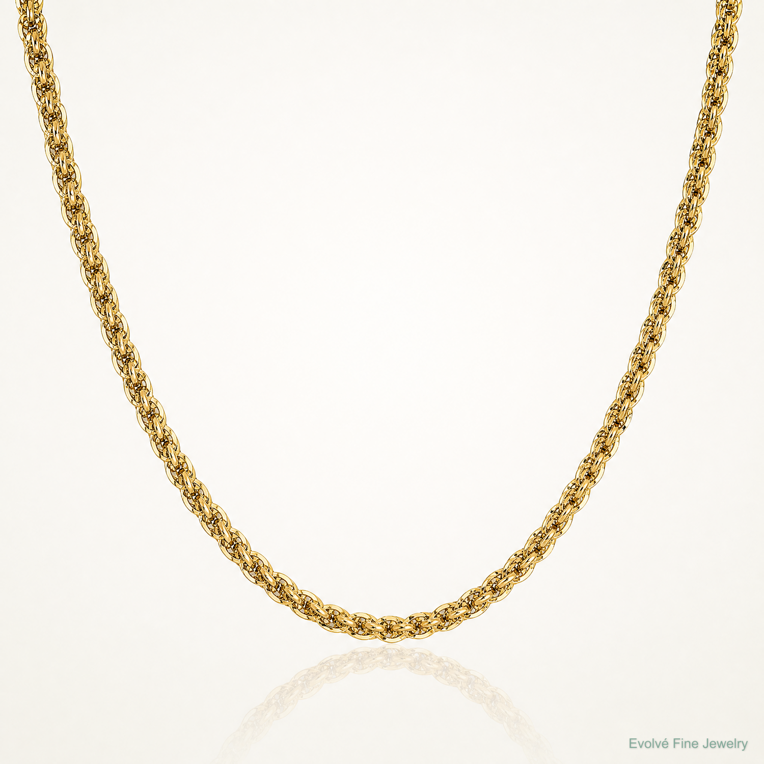 14k 3.3mm D/C Semi-Solid Chain - Lifestyle View
