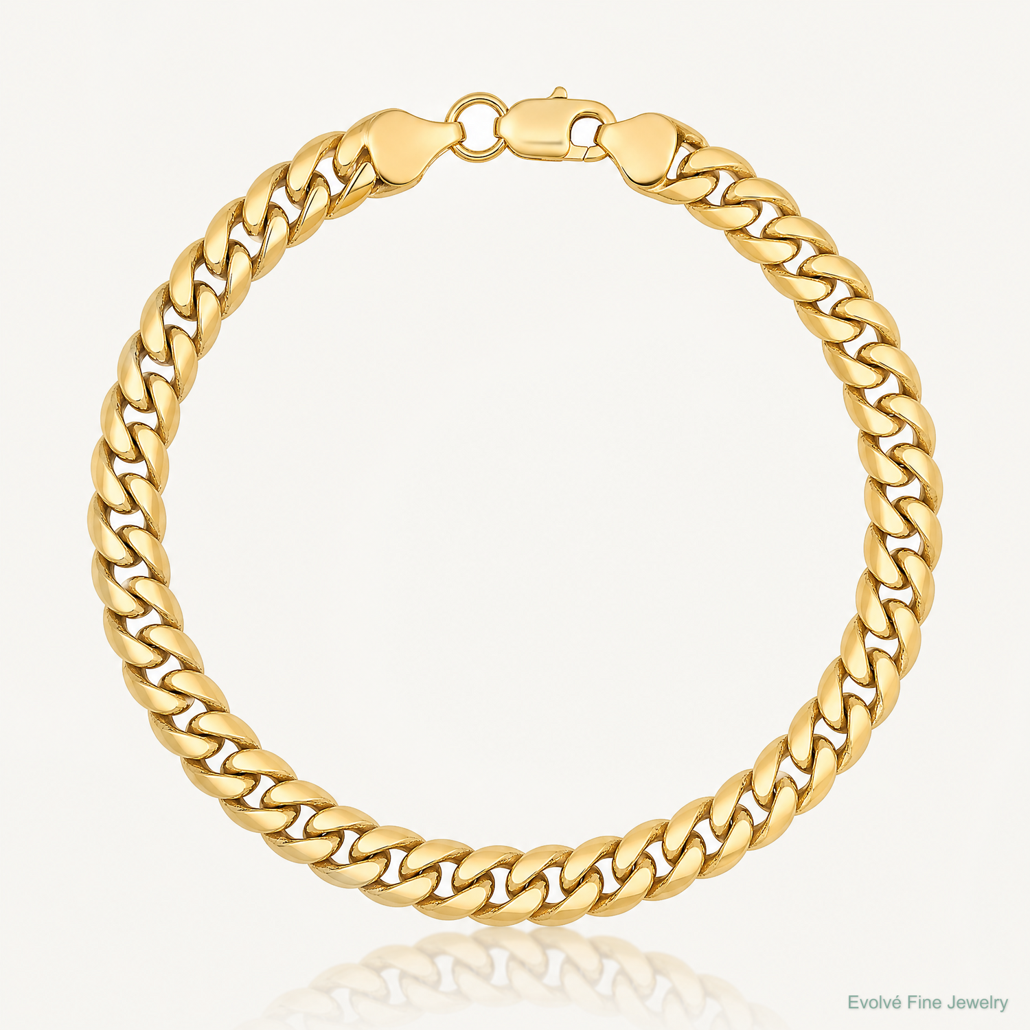 14k 6mm Semi-Solid Miami Cuban Chain - Lifestyle View