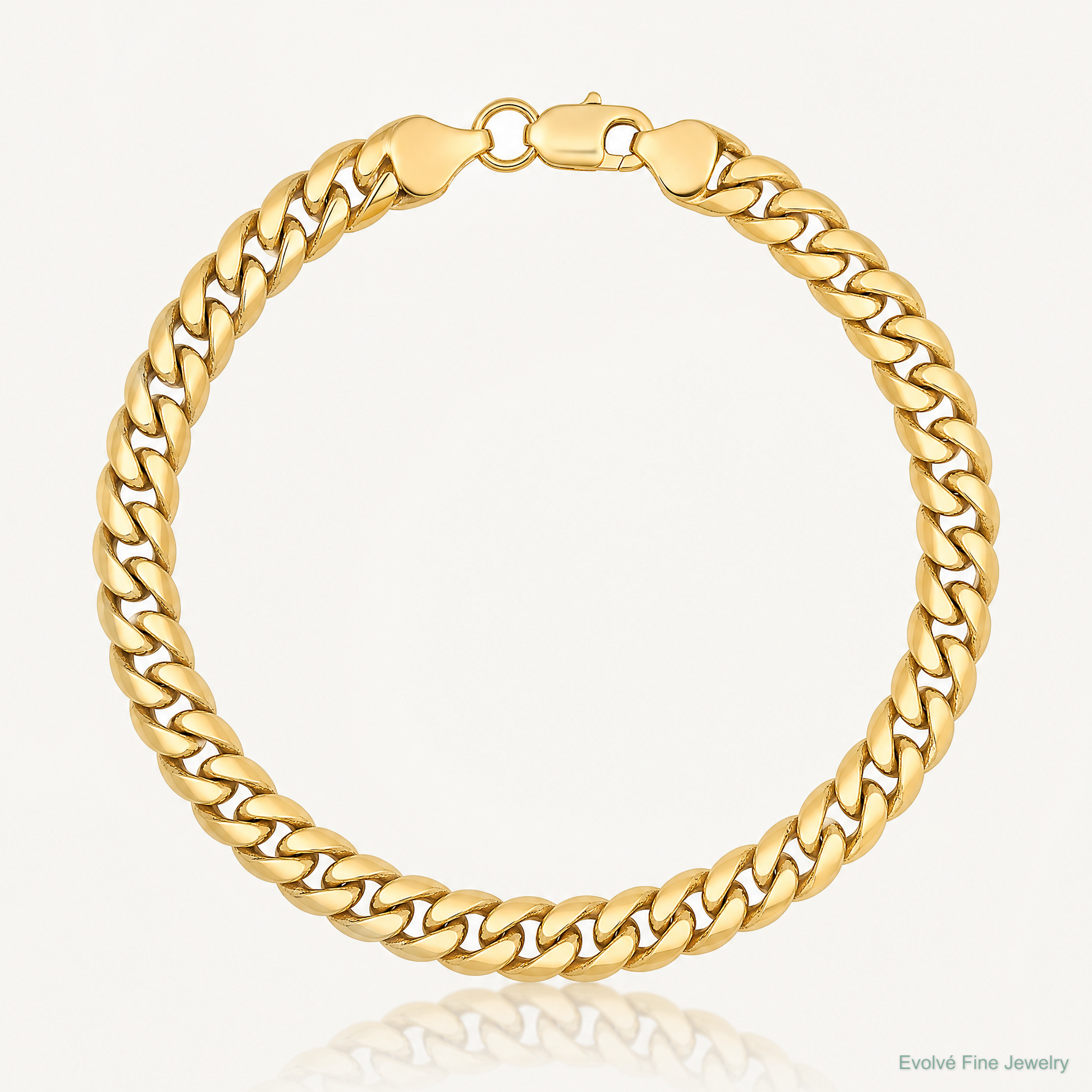 14k 6mm Semi-Solid Miami Cuban Chain - Lifestyle View