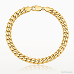 14k 7.3mm Semi-Solid Miami Cuban Chain - Lifestyle View