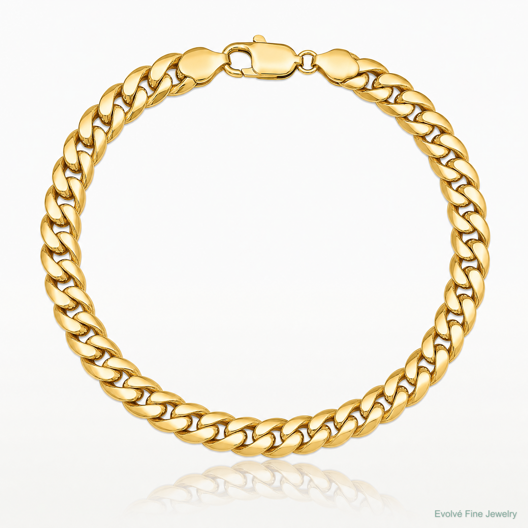 14k 7.3mm Semi-Solid Miami Cuban Chain - Lifestyle View
