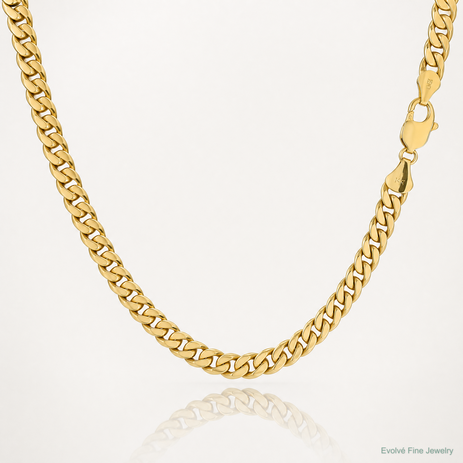 14k 11mm Semi-Solid Miami Cuban Chain - Lifestyle View