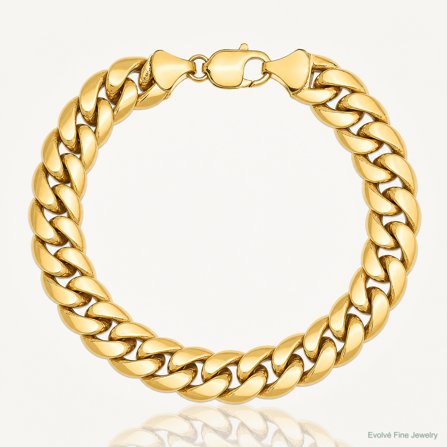 14k 11mm Semi-Solid Miami Cuban Chain - Lifestyle View