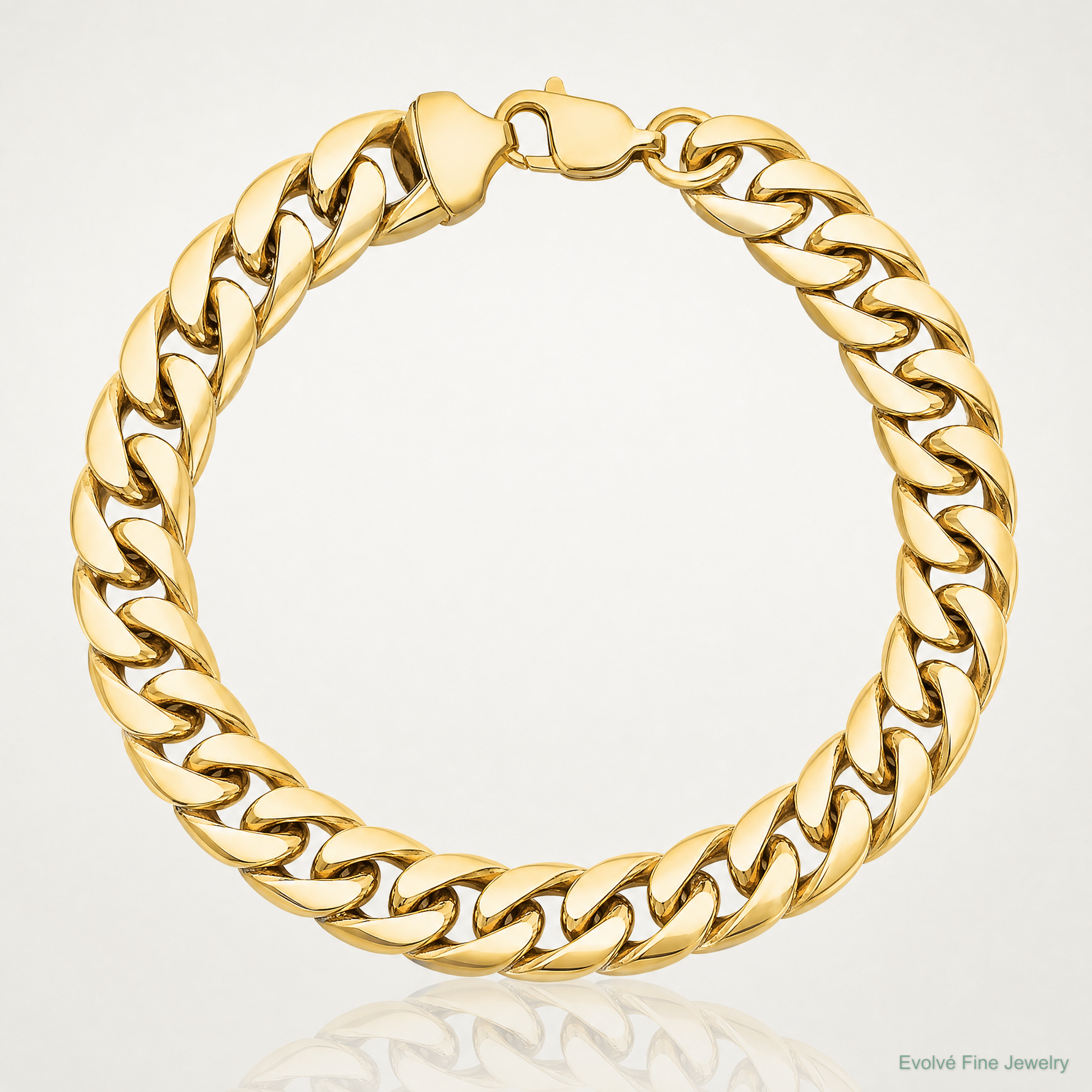 14k 13.2mm Semi-Solid Miami Cuban Chain - Lifestyle View
