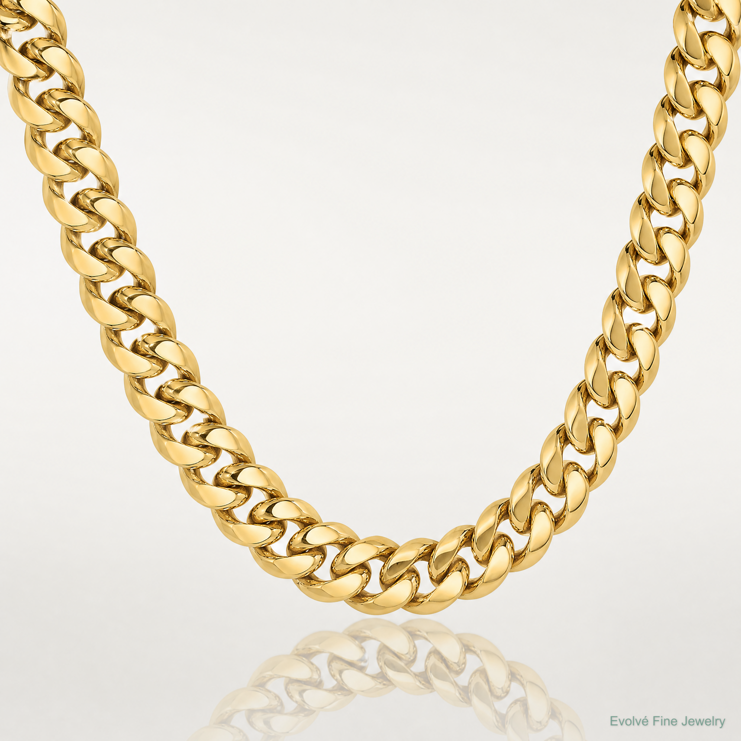 14k 15mm Semi-Solid Miami Cuban Chain - Lifestyle View