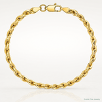14ky 4.25mm Semi-Solid Rope Chain - Lifestyle View