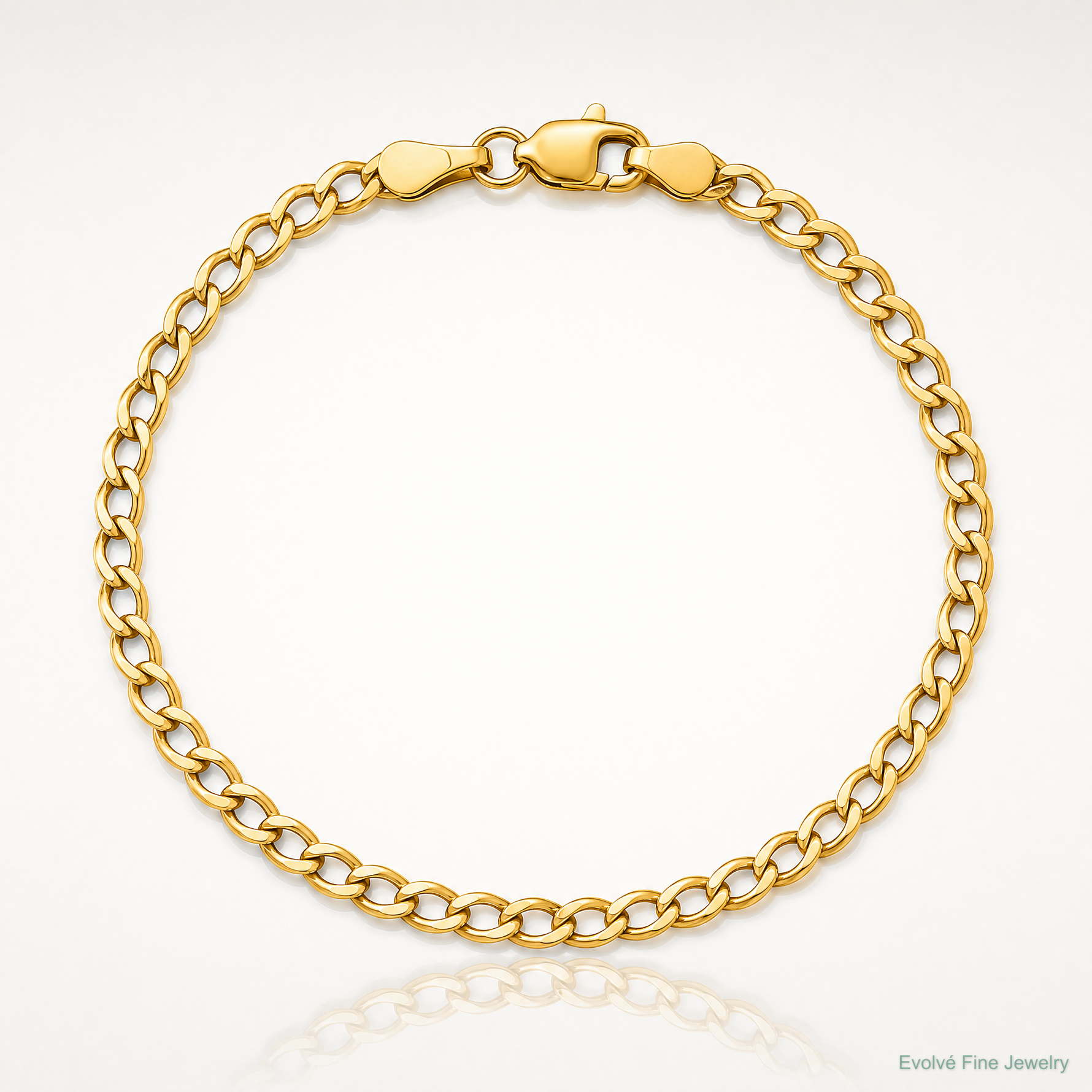 14k 2.85mm Semi-Solid Curb Chain - Lifestyle View