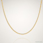 14k 1.85mm Semi-Solid Curb Chain - Lifestyle View