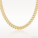 14k 7.5mm Semi-Solid Curb Chain - Lifestyle View